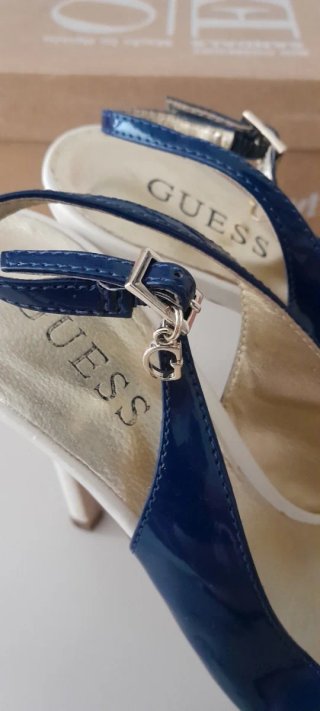 Décolleté Guess Blu/Bianco