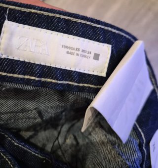 Falda pantalón vaquera Zara