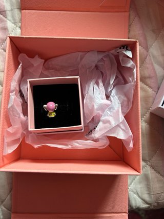 Charm Mudito Dorado y Rosa