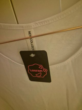 Camiseta de algodón blanca manga corta