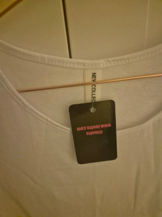 Camiseta de algodón blanca manga corta