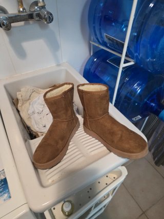 Botines marrones forrados