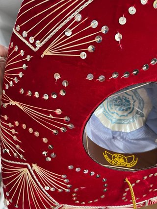 Sombrero Charro Mariachi Rojo Artesanía