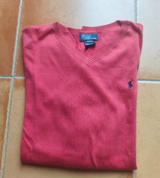 Jersey Polo Ralph Lauren Rojo de niño Talla XL