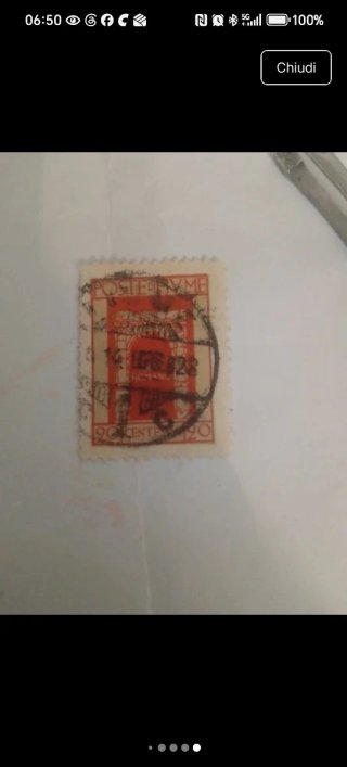 Francobollo Fiume 1928
