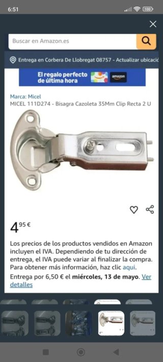 Bisagras para muebles de cocina