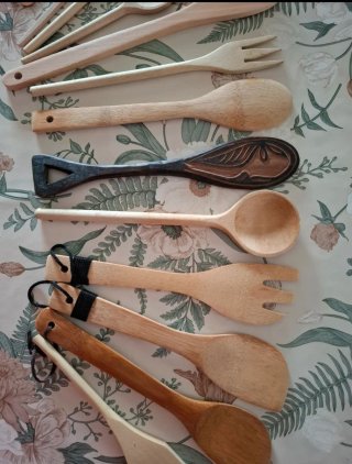 Set Cucchiai e Utensili Legno