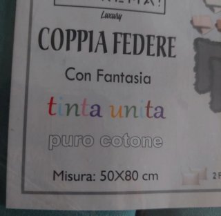 Coppia federe verdi volant 100% cotone 50x80 cm