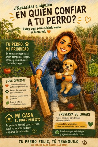 Cuido a tu perro.