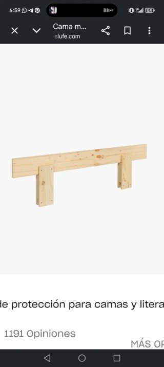 Cama Montessori de madera