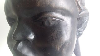 ESCULTURA / BUSTO tallada en MADERA - AÑOS 50/60