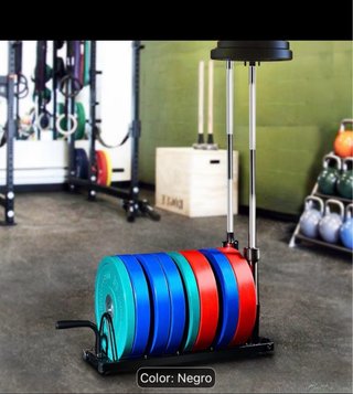 Soporte para discos y barras de pesas