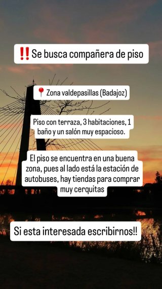 Alquiler de piso para compartir