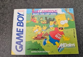 Bart Simpsons Escape from Camp Deadly Game Boy
