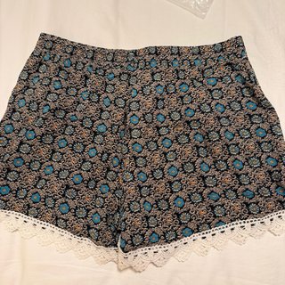 Calções de praia com renda XL