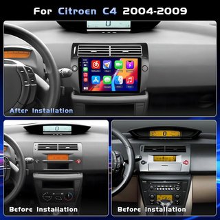 HIKITY 4+64G Autoradio 9'' Citroen C4 2004-2009