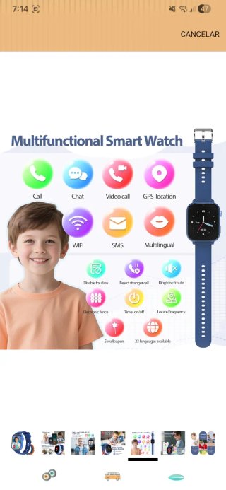 Orologio Smart Bambini Chiamate e GPS NUOVO