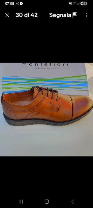 Scarpe eleganti uomo Montefiori marroni 40 a 45