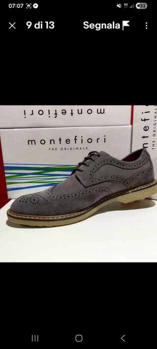 Scarpe uomo grigie scamosciate 40 affare nuove