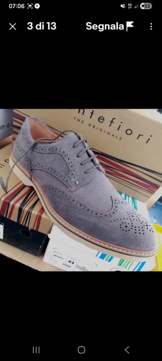Scarpe uomo grigie scamosciate 40 affare nuove