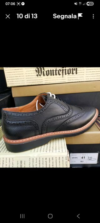 Scarpe uomo classiche nere 43 derby nuove