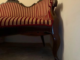 Conjunto Sofá y 5 Sillas estilo Isabelino