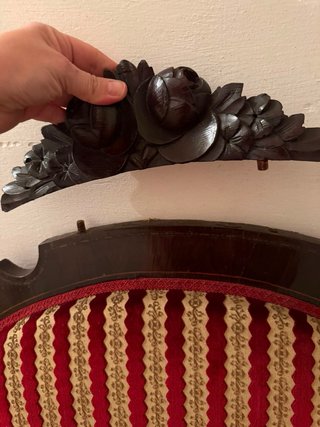 Conjunto Sofá y 5 Sillas estilo Isabelino