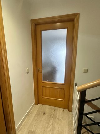 Puertas madera maciza y cristal 200x80 Visel