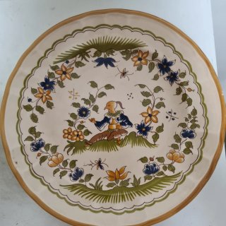 2 Platos Decorativos Cerámica