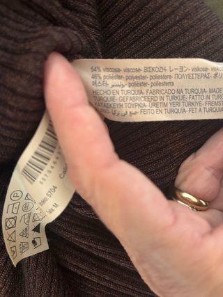 Conjunto Massimo Dutti canalé marrón