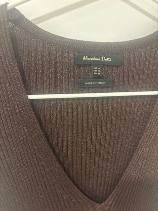 Conjunto Massimo Dutti canalé marrón
