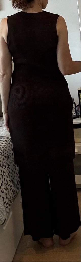 Conjunto Massimo Dutti canalé marrón