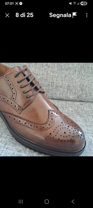 Scarpe uomo eleganti marroni 40 a 44 derby