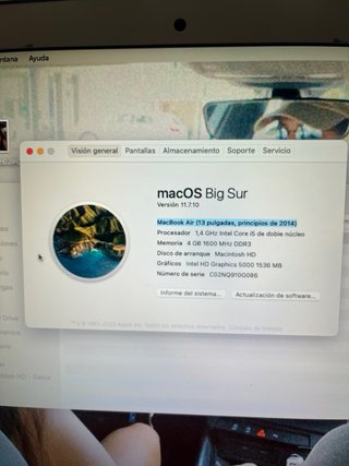 Macbook Air 13 2014 Plata