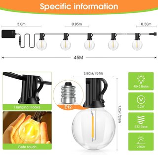 Luces LED Exterior 45 Metros