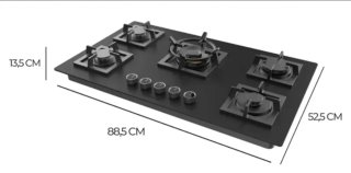 Placa de gas Cecotec bolero Squad G5800s Eternal