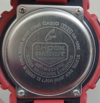 Reloj Casio G-Shock GA-100C Rojo