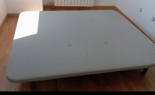 Cama 150x 190 Tapizada con tela antideslizante