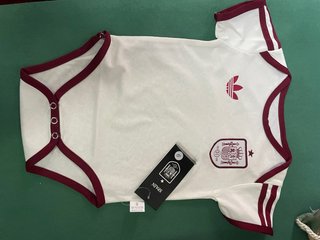 Body Bebé Adidas España Blanco/Rojo Talla 6