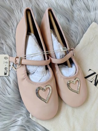 Bailarinas Zara Corazón Talla 35