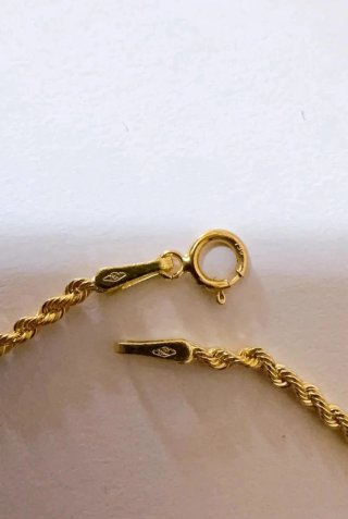 Pulsera oro 18k eslabones retorcidos