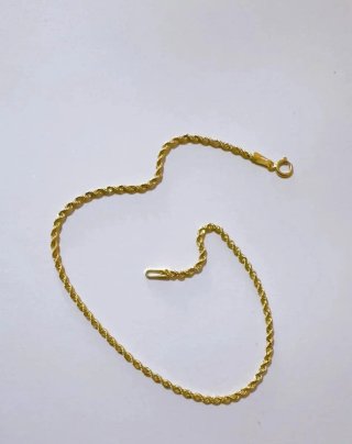 Pulsera oro 18k eslabones retorcidos