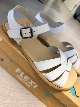 Sandalias barefoot piel Blancas