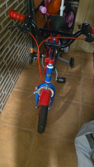 Bicicleta Spiderman niño