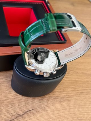 Reloj Jaguar Verde y Plateado