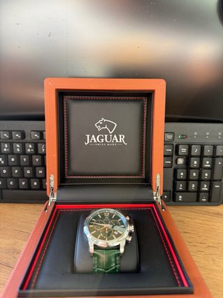 Reloj Jaguar Verde y Plateado
