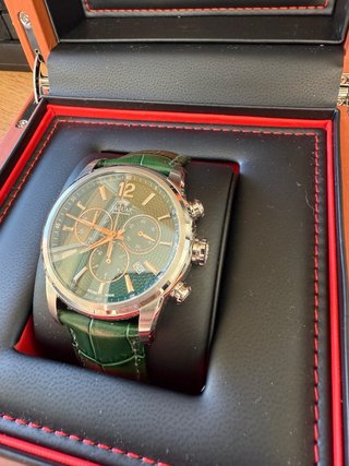 Reloj Jaguar Verde y Plateado