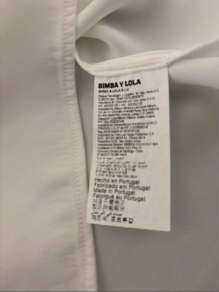 Blusa Bimba y Lola Blanca Talla M