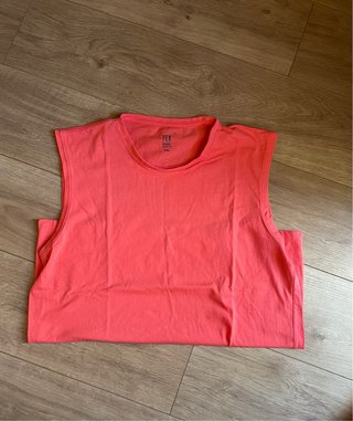 Camiseta sin mangas roja talla XXL