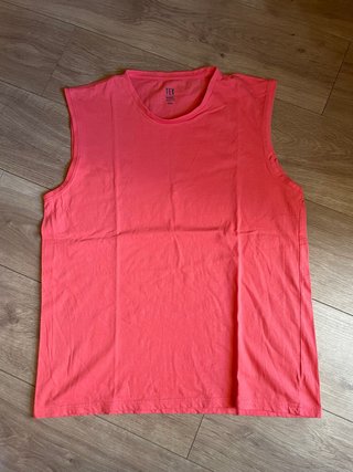 Camiseta sin mangas roja talla XXL